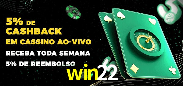 Promoções do cassino ao Vivo win22